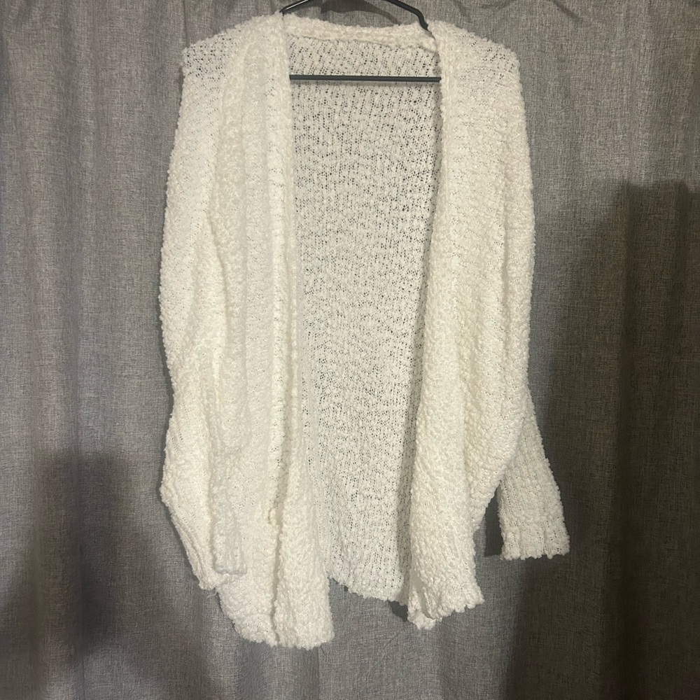 Cozy White Women's Cardigan